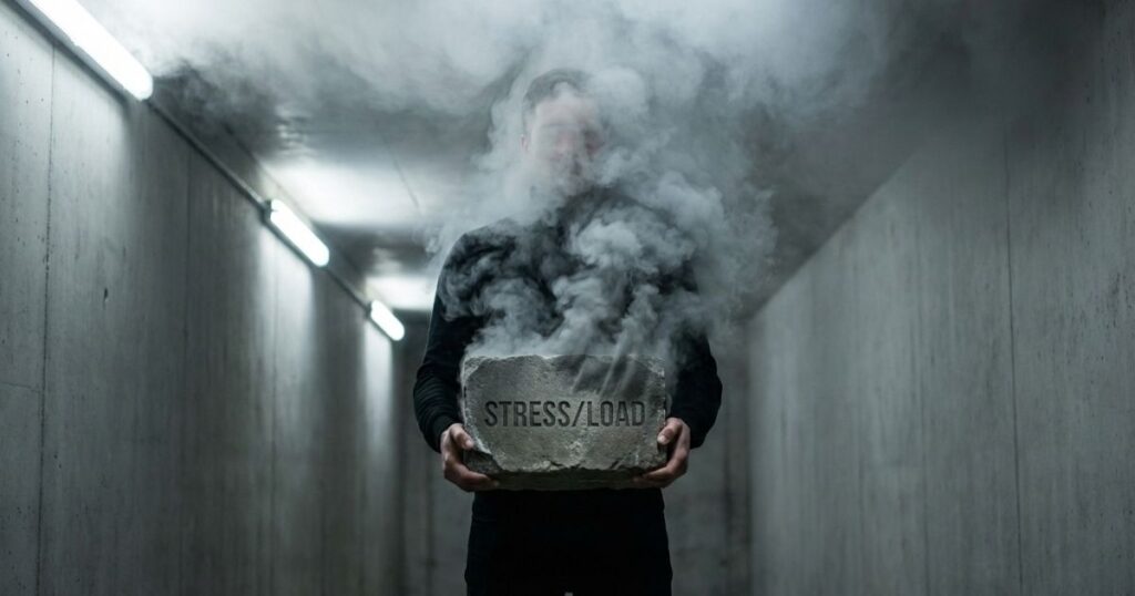 Representación visual de la diferencia entre el estrés laboral y el trastorno de ansiedad generalizada